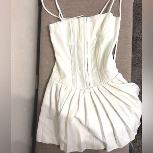 White mini dress